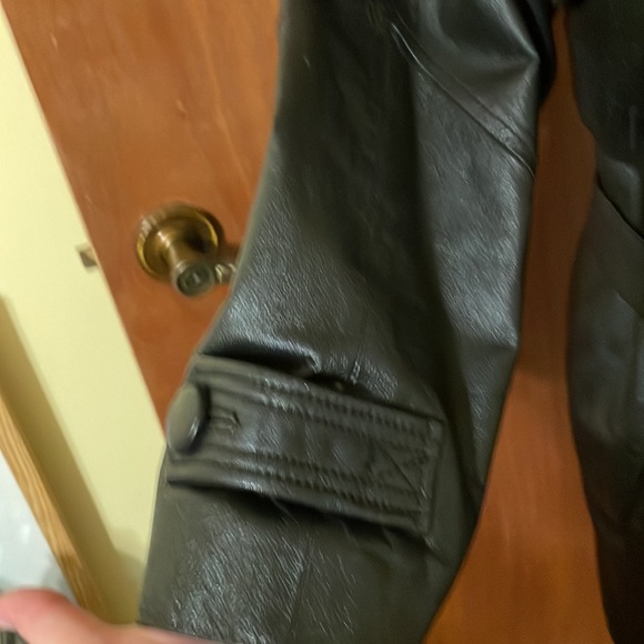 Worthington, women’s genuine leather coat with belt and pockets (Mlb) - Picture 6 of 16